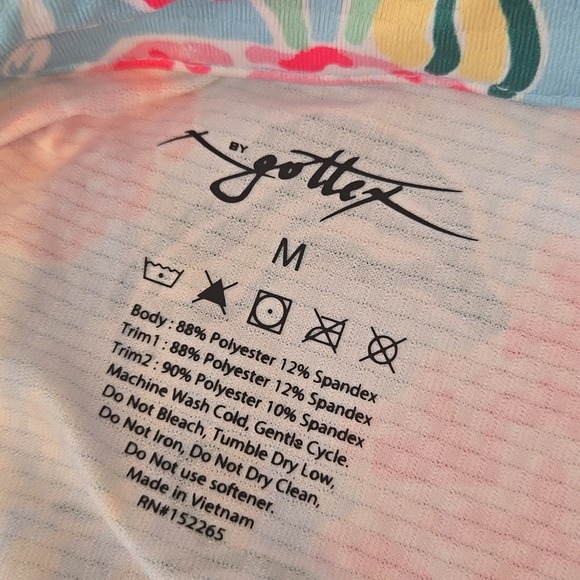 NWT Women's Gottex Floral Sleeveless Golf & Tennis Dress Ruffle Sleeve Medium - Picture 6 of 6